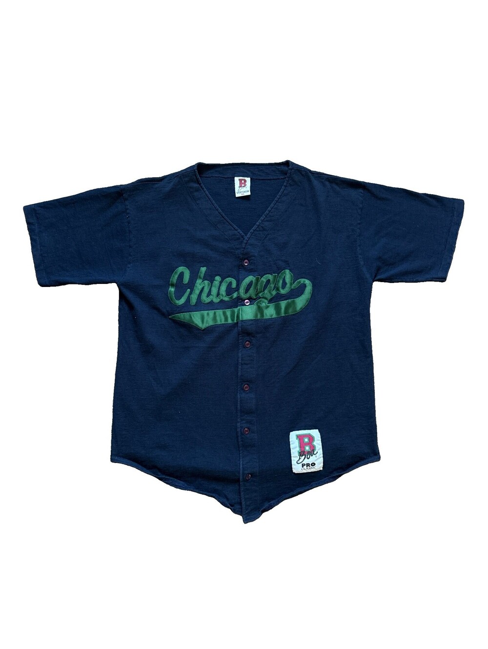 Vintage Boa Sportswear Chicago Made In USA Cotton Men XL Blue/Green